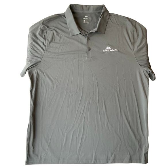 Nike Dri-Fit Men Short Sleeve Polo Shirt Size XL, Gray, Manteca - Picture 1 of 9